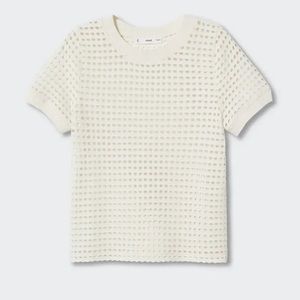 Mango nwt openknit t shirt